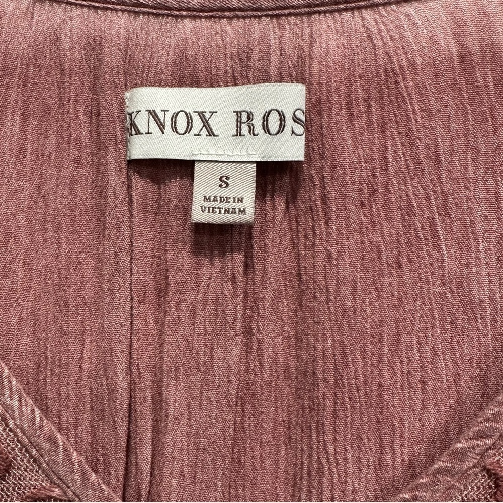Knox Rose Women's Lace Accent Long Sleeve Top Size Small - Picture 6 of 7